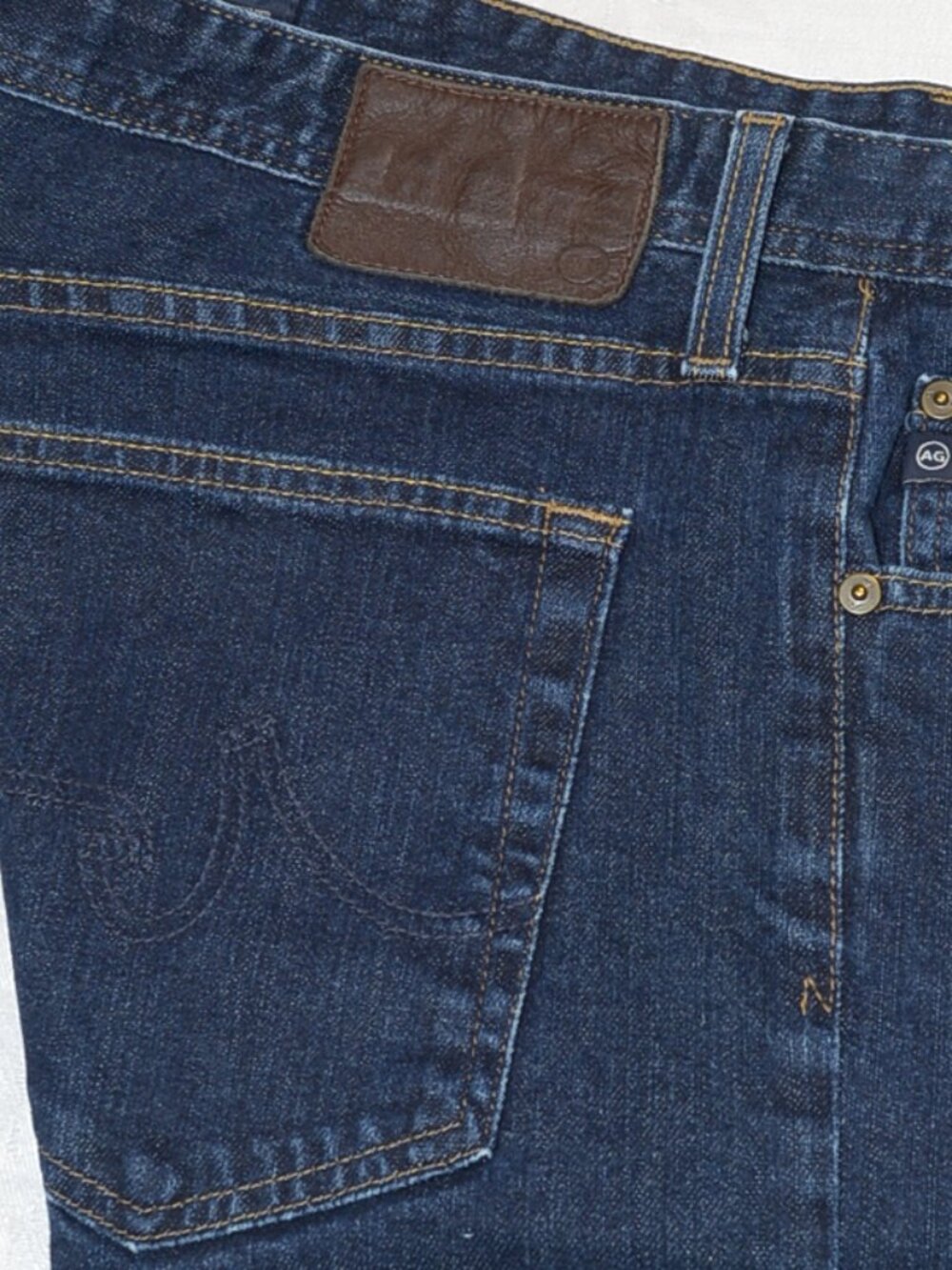 AG Adriano Goldschmied Men's Jeans -- Everett Slim Straight -- Blue (tag) 38x32